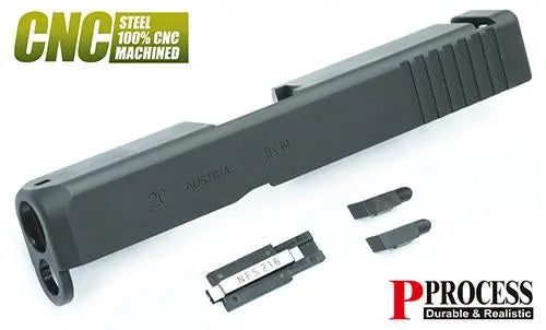 Guarder Steel Cnc Slide For Marui G26 Gen3 (Standard/Black) 2021 New Ver. #Glk-74(Bk) 1