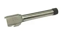 Guns Modify Cnc Steel Tactical Outer Barrel ( Km ) For Tokyo Marui Tm G17/18C Gbb Series - Silver (+14Mm Cw Positive ) 1