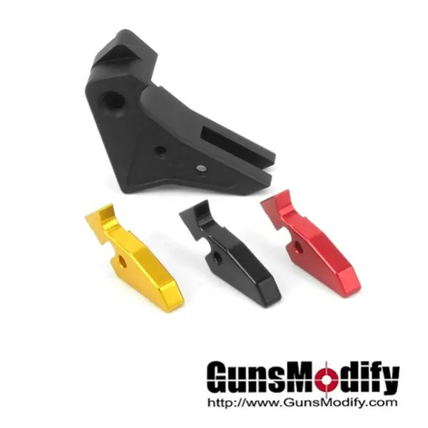 Guns Modify S-Type Flat 6061 Aluminum Adjustable Trigger For Tm G-Series - Black #Gm0078 1