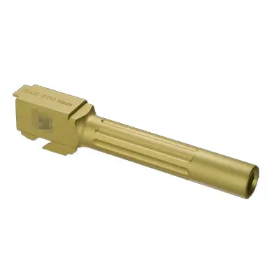 Guns Modify Sa Bar Aluminum Outer Barrel - Fluted For Tokyo Marui G17 (Gold) #Gm0088 1