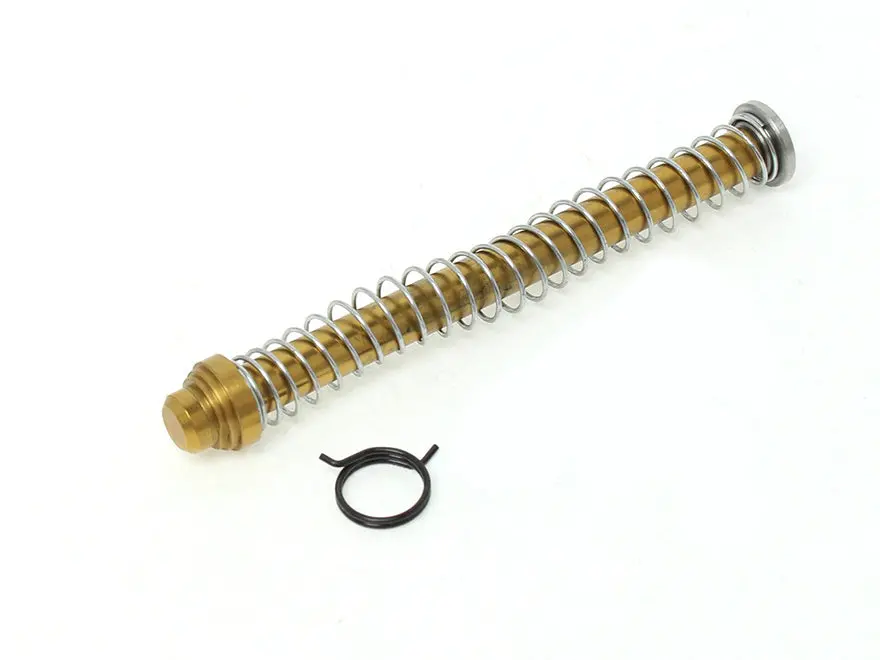 Guns Modify 125% Steel Recoil Spring Guide Rod Set For Tokyo Marui G17 G18 Gbb - Gold 1