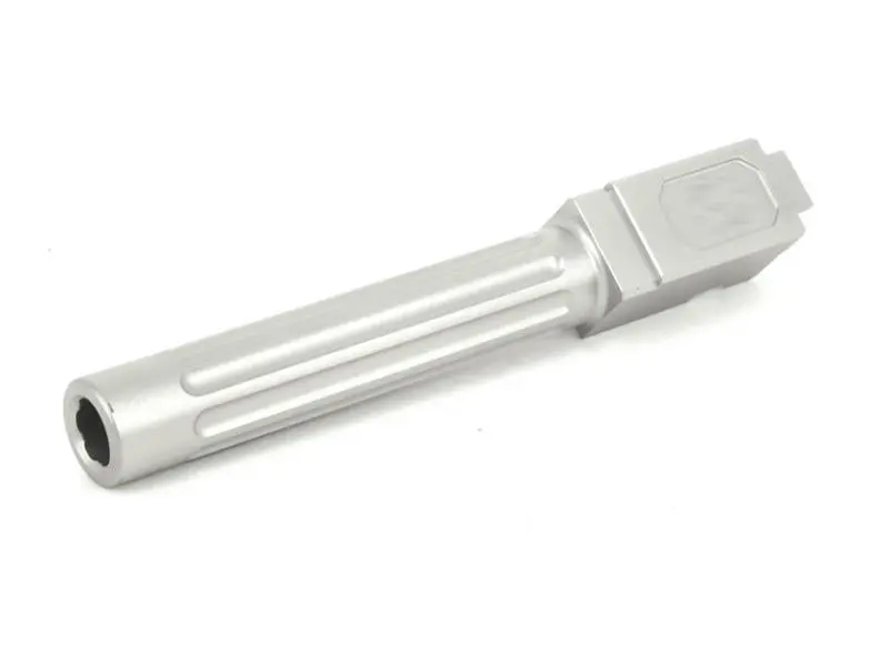 Guns Modify Dem Stainless Fluted Barrel For Tokyo Marui G17/18C - Silver #Gm0345 1