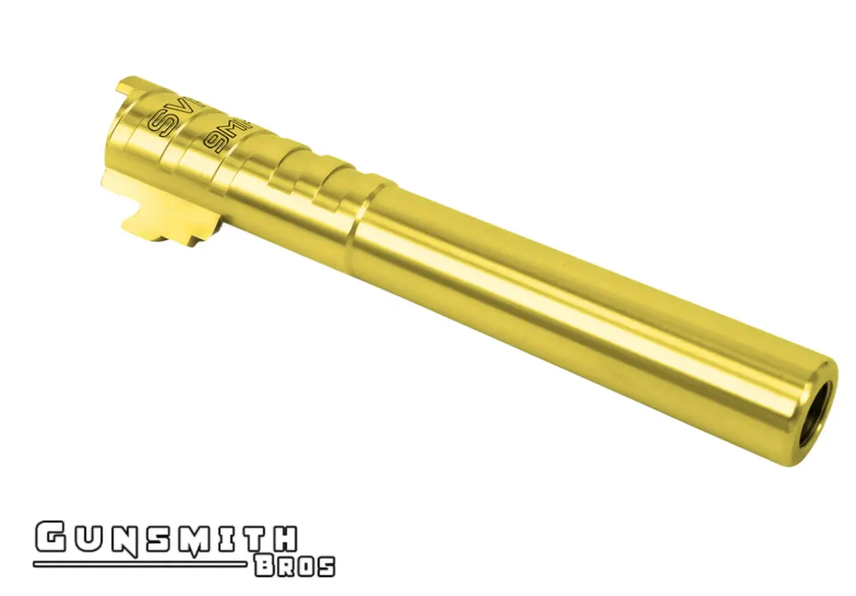 Gunsmith Bros Infinity Svp Steel 5.1 Outer Barrel For Hi-Capa 5.1 - Gold #Gb-Obsvp51-Gd 1