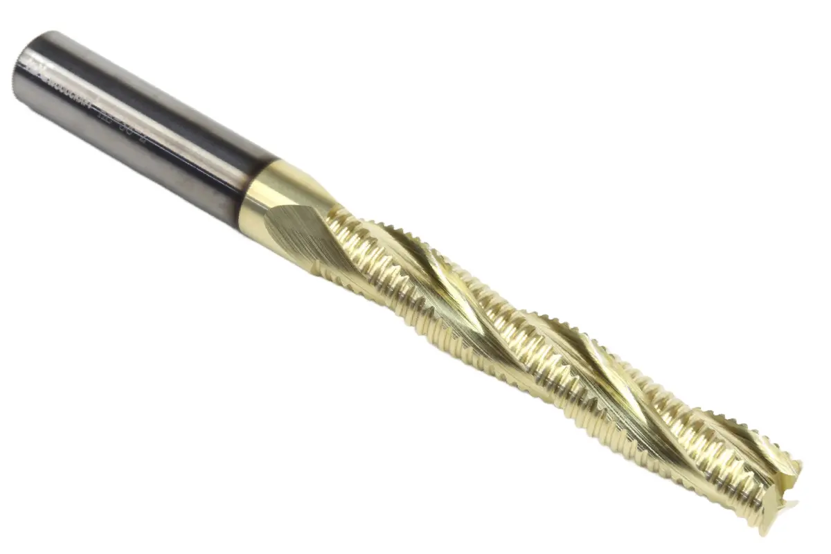 The "Deep Slayer" Long High-Performance 3/8" Roughing Endmill, 3/8" Shank 1