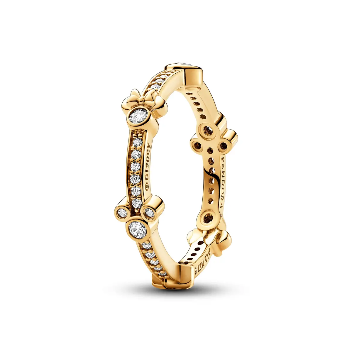 Disney Mickey Mouse & Minnie Mouse Sparkling Eternity Ring 1