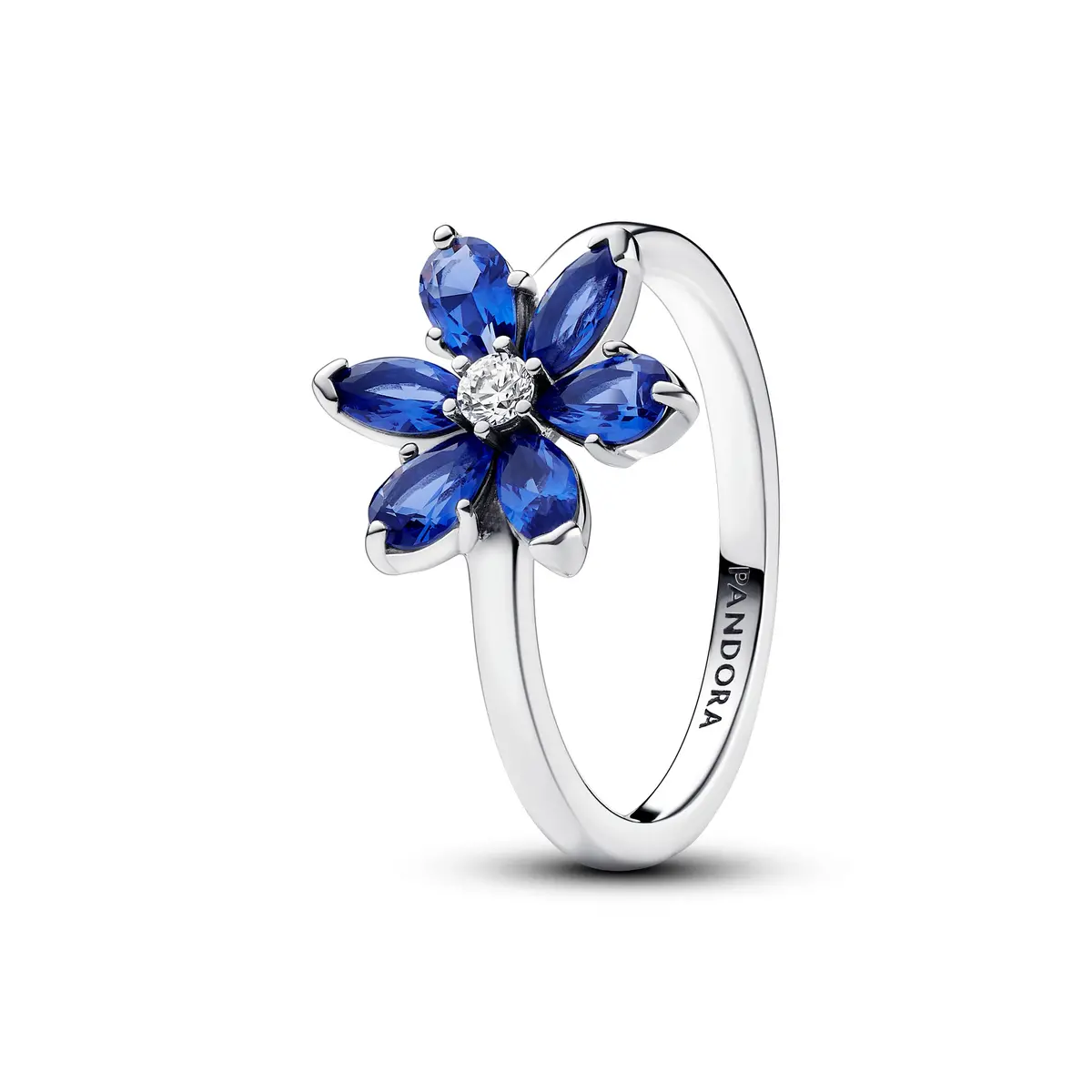 Sparkling Blue Herbarium Cluster Ring 1