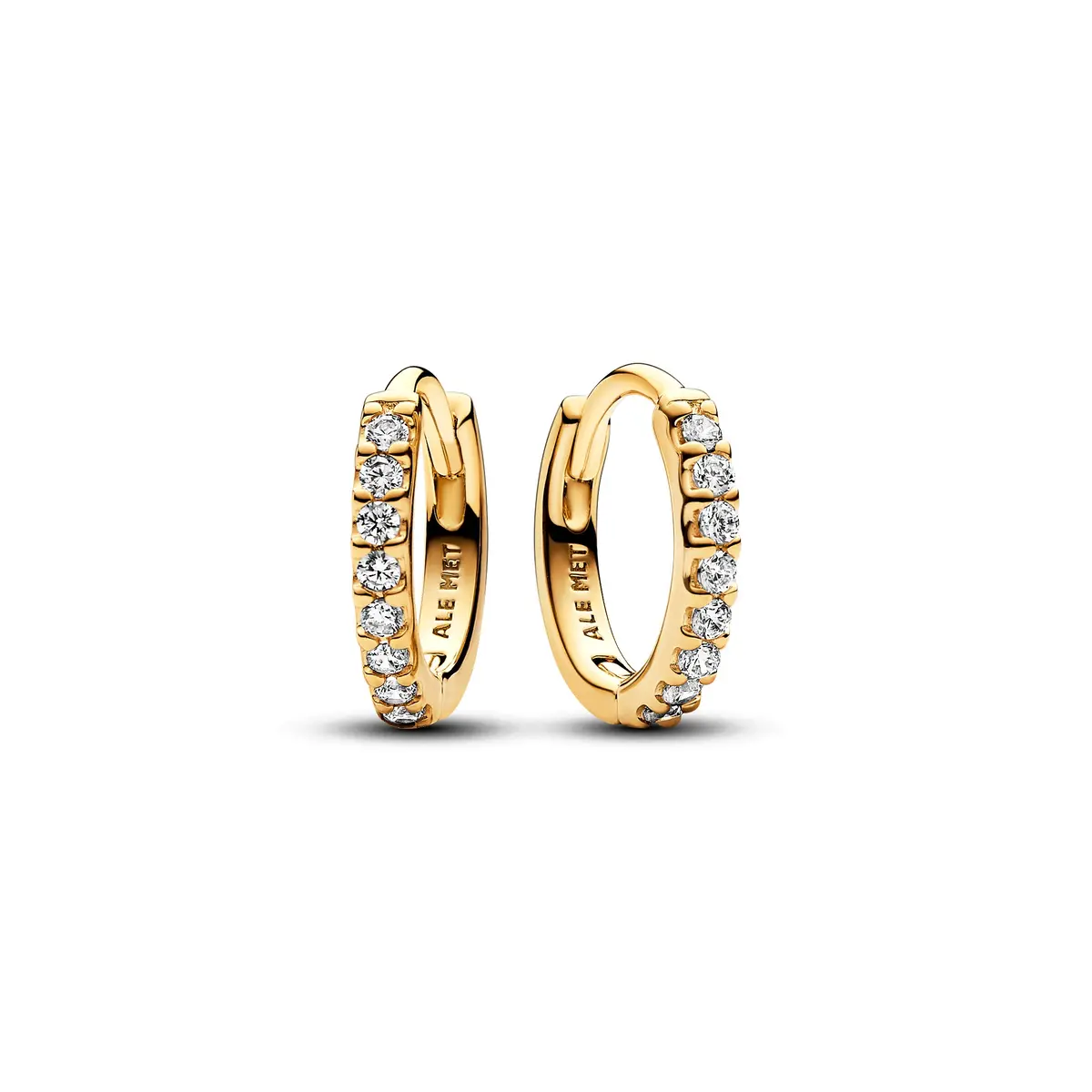 Sparkling Huggie Hoop Earrings 1