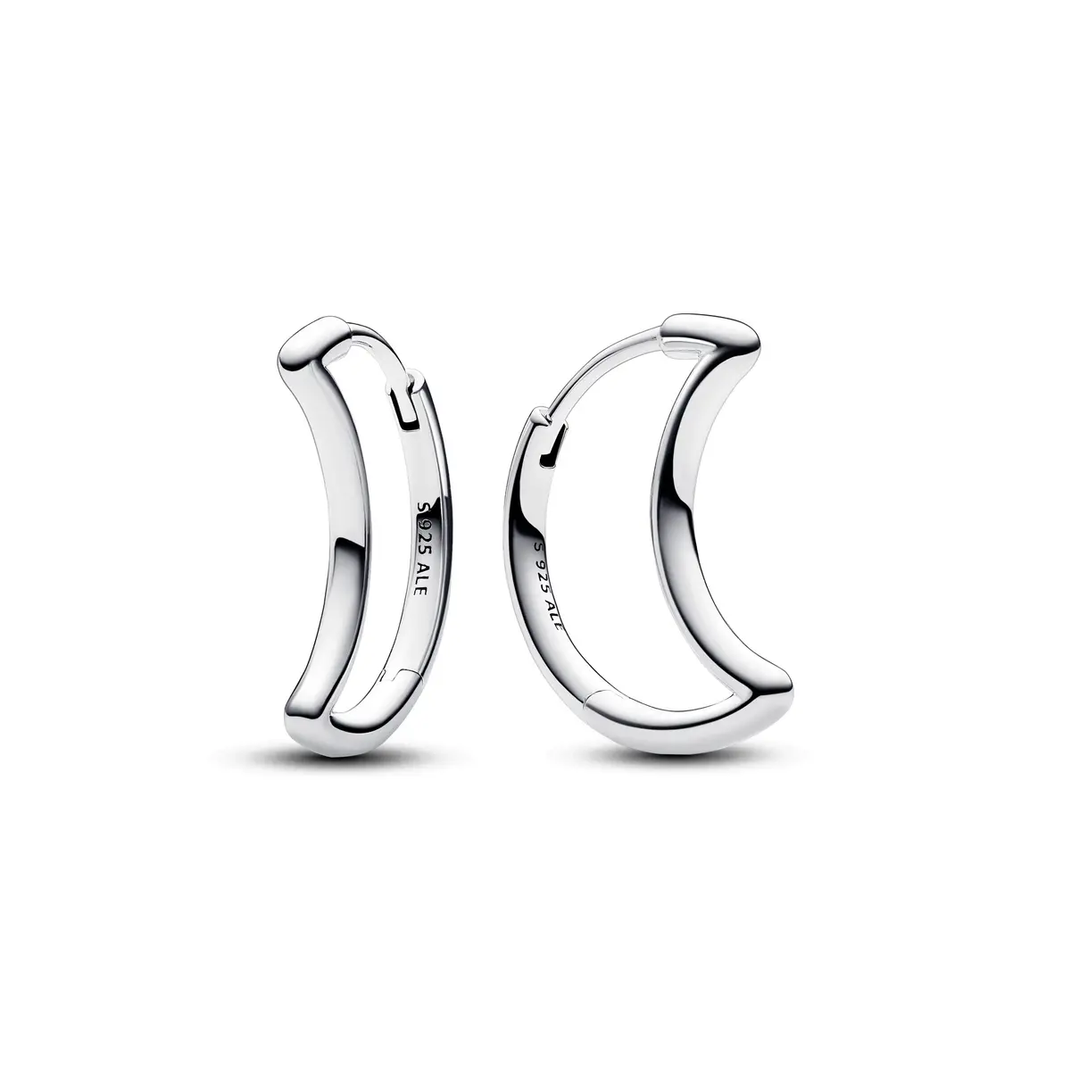 Moon Hoop Earrings 1