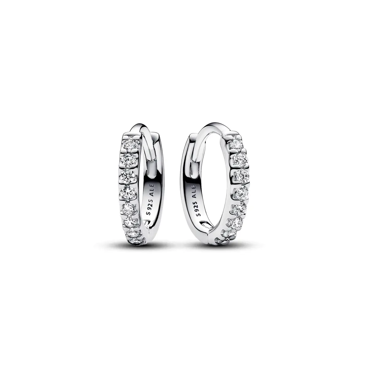 Sparkling Huggie Hoop Earrings 1