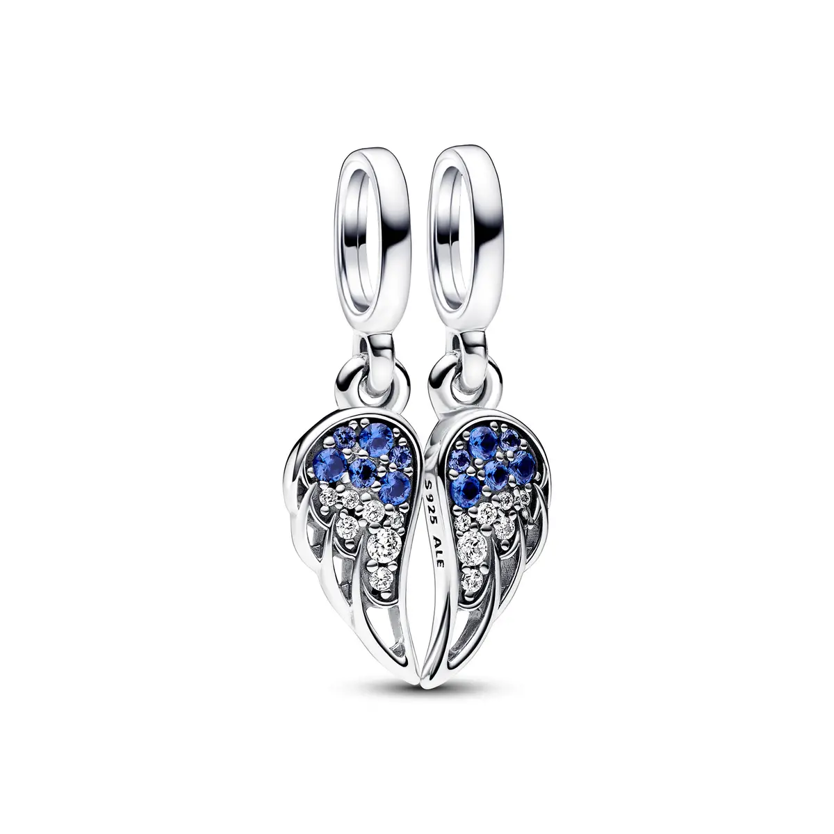 Sparkling Splitable Angel Wings Dangle Charm 1