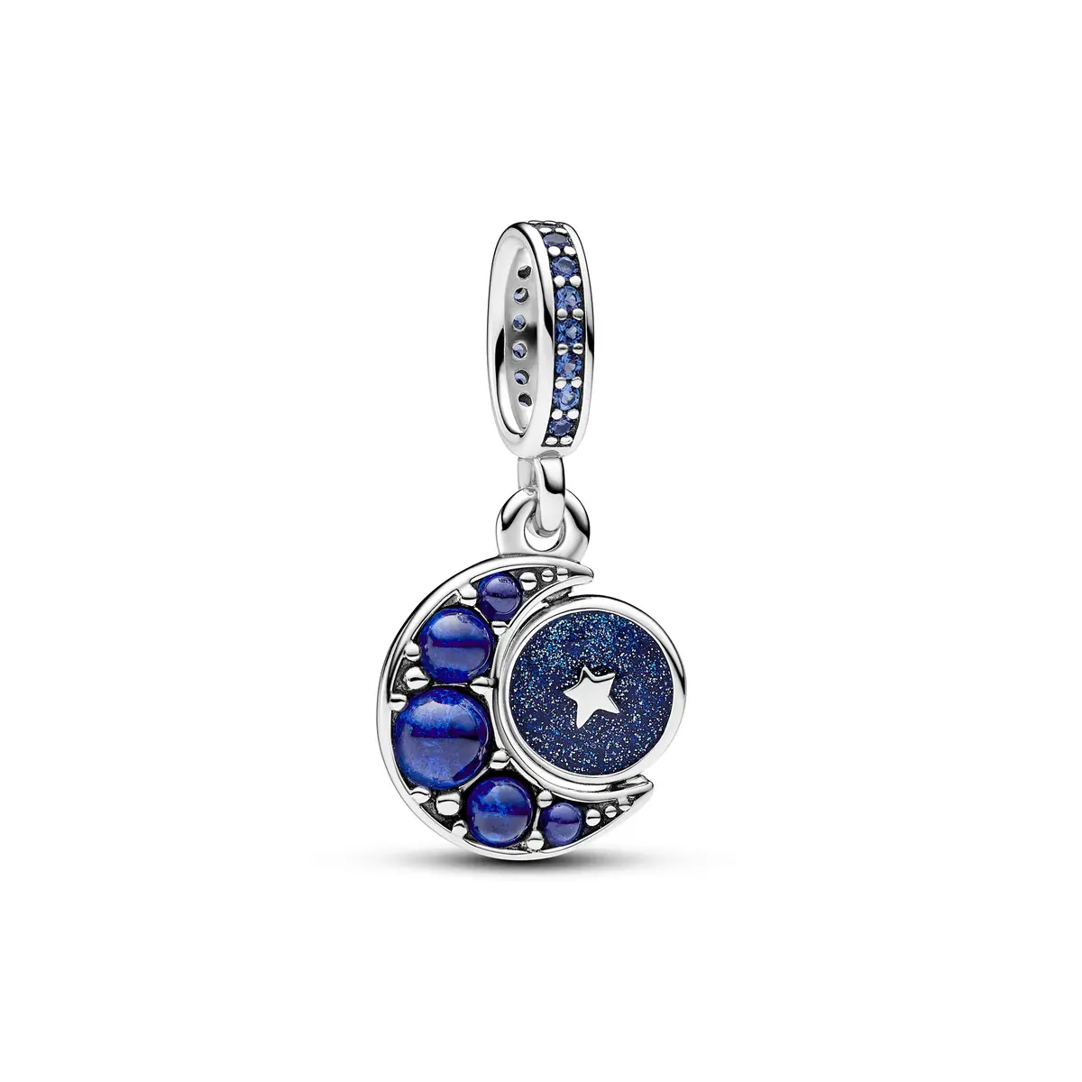 Sparkling Moon Spinning Dangle Charm 1