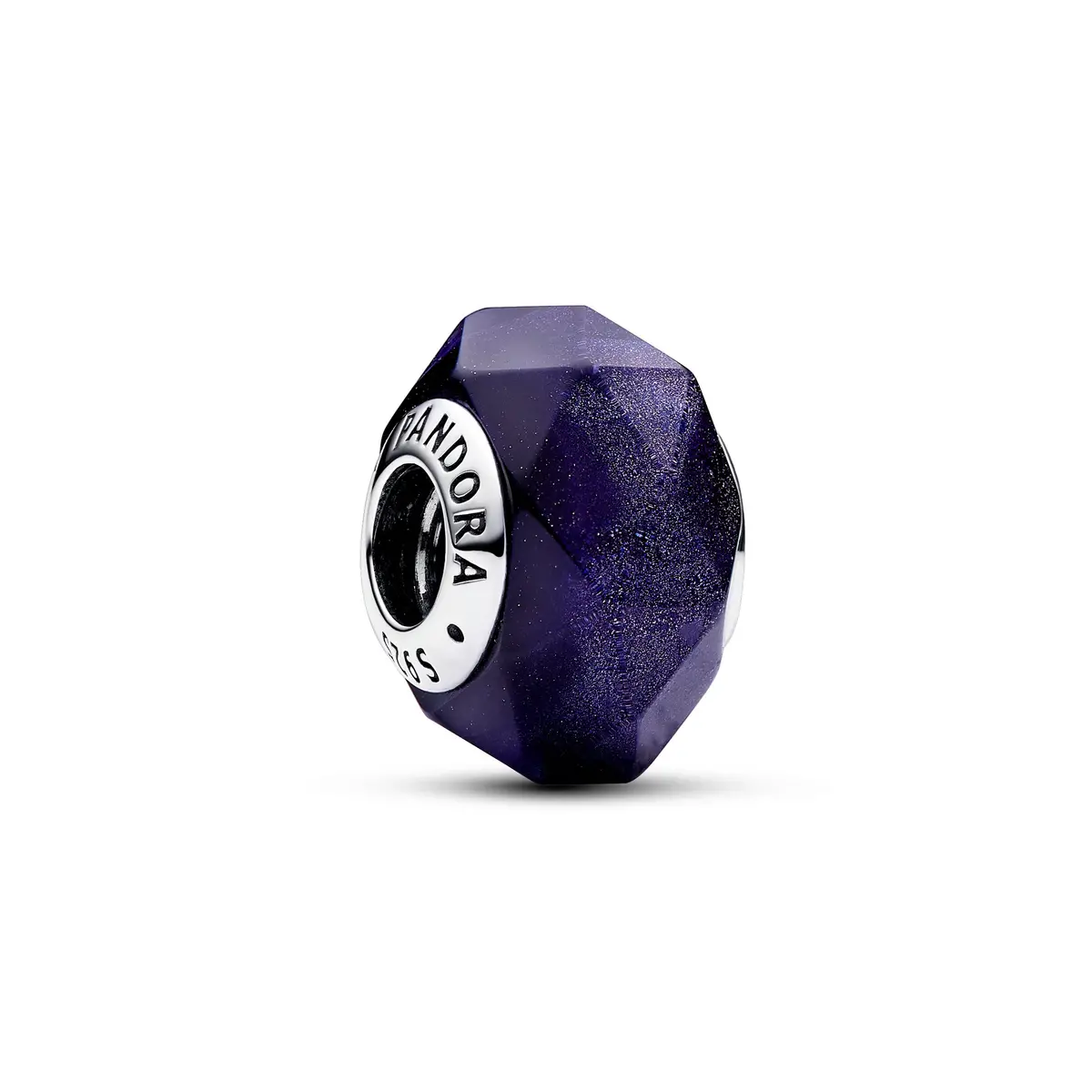 Faceted Blue Murano Glass Charm 1