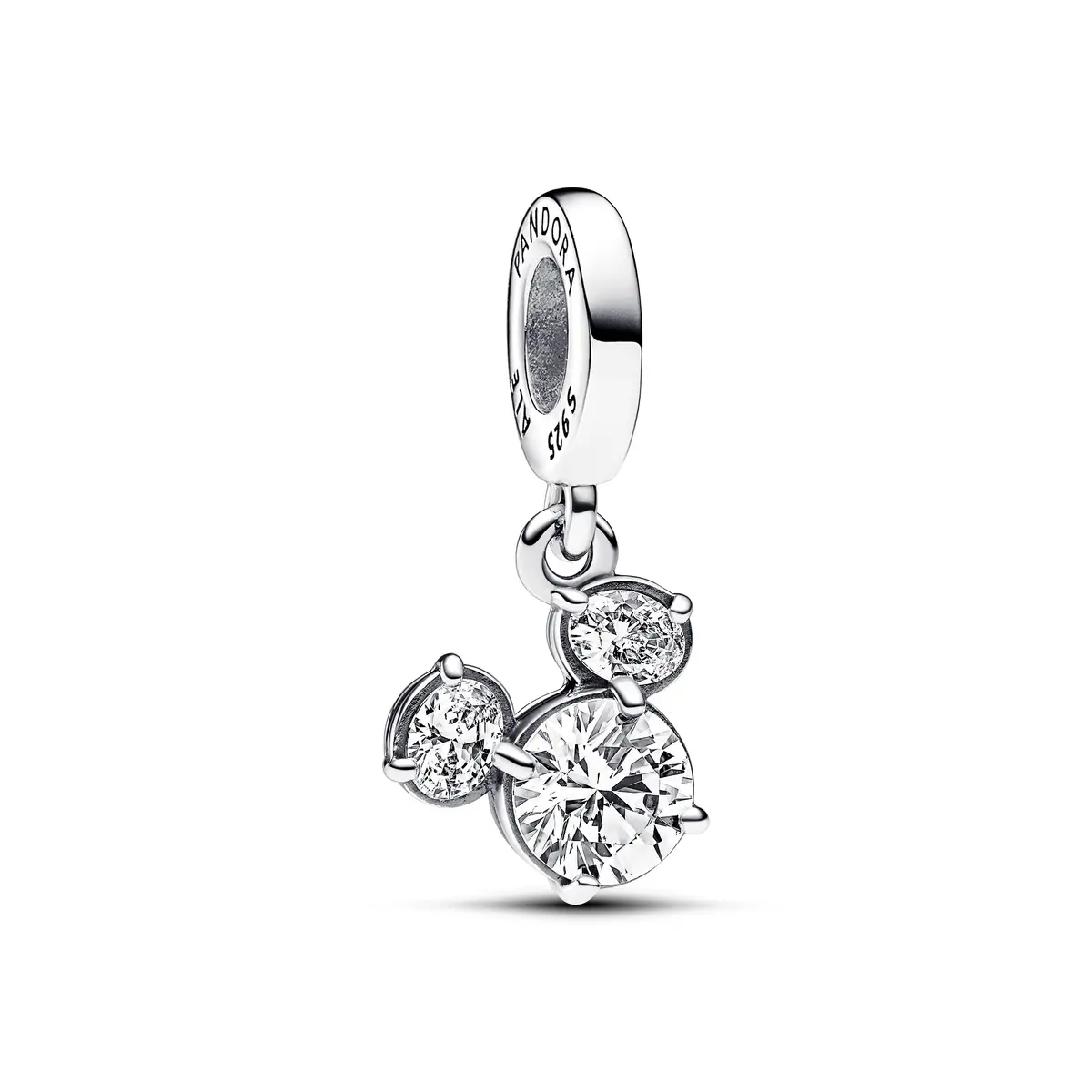 Disney Mickey Mouse Sparkling Head Silhouette Dangle Charm 1