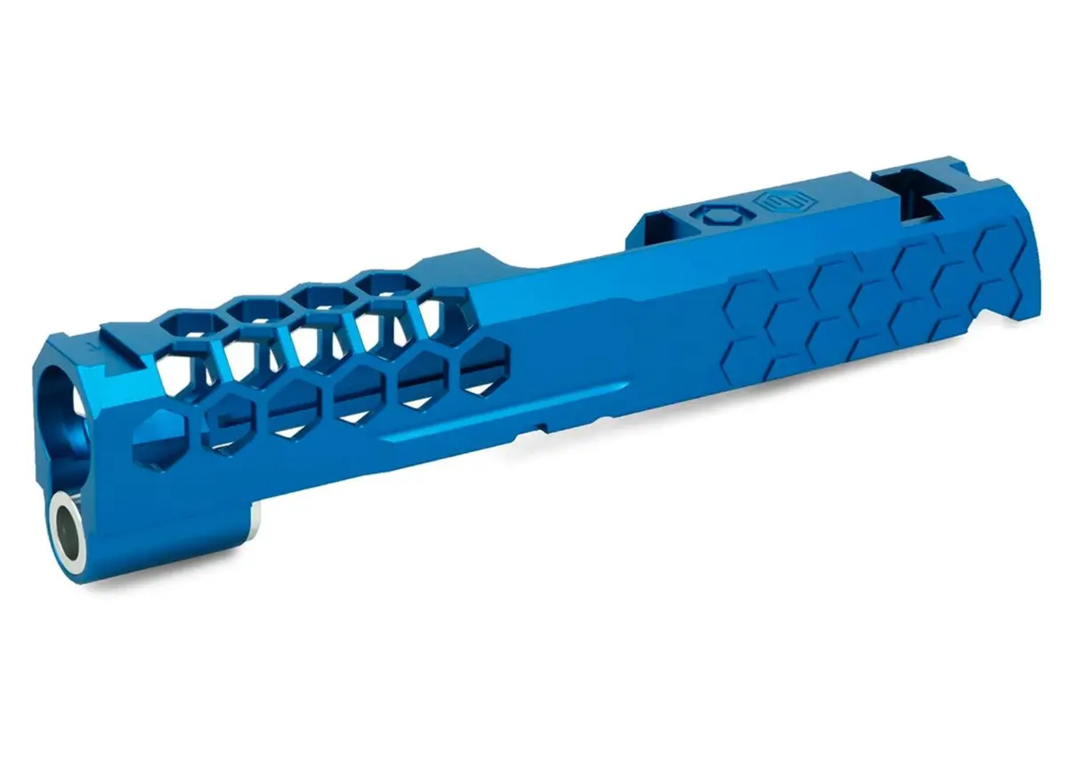 Edge Custom “Hive” Aluminum Slide For Hi-Capa 4.3 - Blue 1