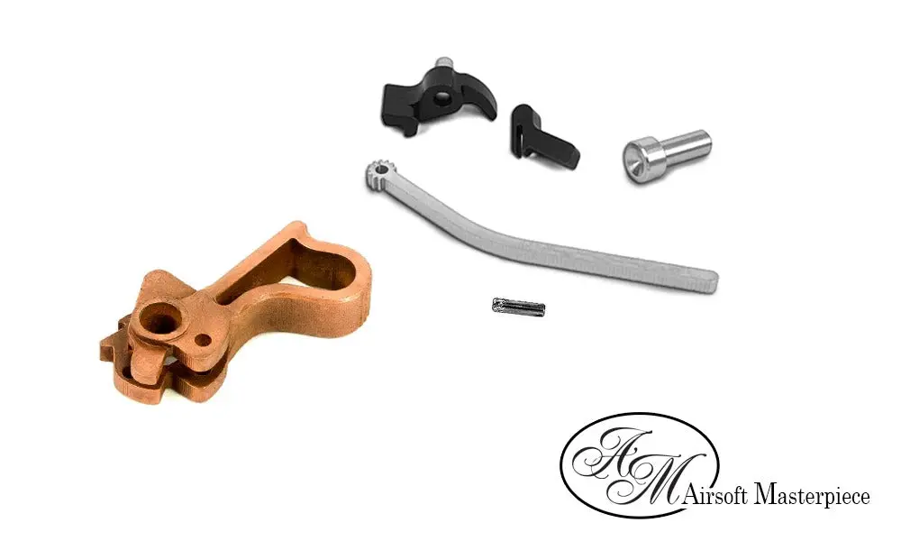 Airsoft Masterpiece Cnc Steel Hammer & Sear Set For Marui Hi-Capa (Infinity Commander Style ) (Copper) #Hp-Tmhc-S13cop 1