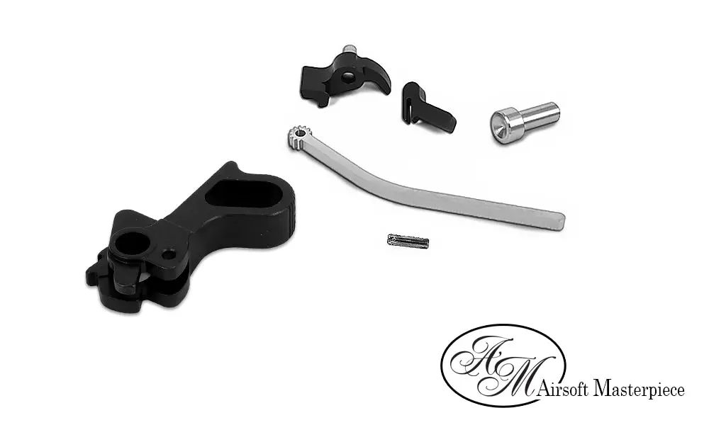 Airsoft Masterpiece Cnc Steel Hammer & Sear Set For Marui Hi-Capa (S Type Dvc) #Hp-Tmhc-S27-Bk 1