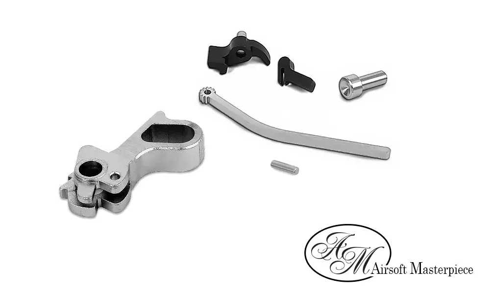Airsoft Masterpiece Cnc Steel Hammer & Sear Set For Marui Hi-Capa (S Type Dvc) Silver #Hp-Tmhc-S27s 1