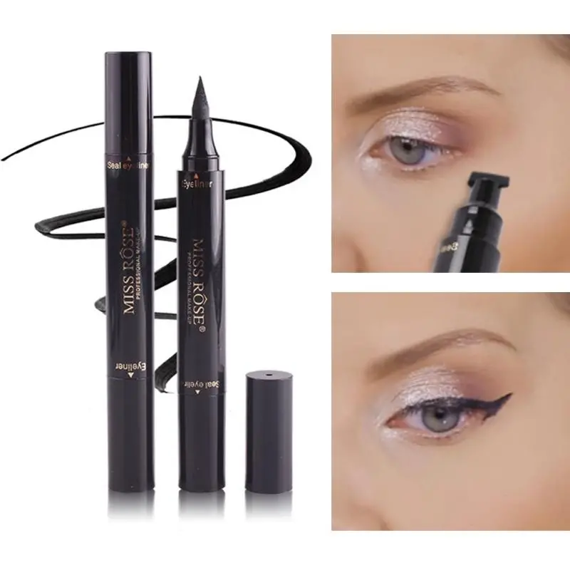 2 In 1 Liquid Eyeliner With Wing Stamp 1