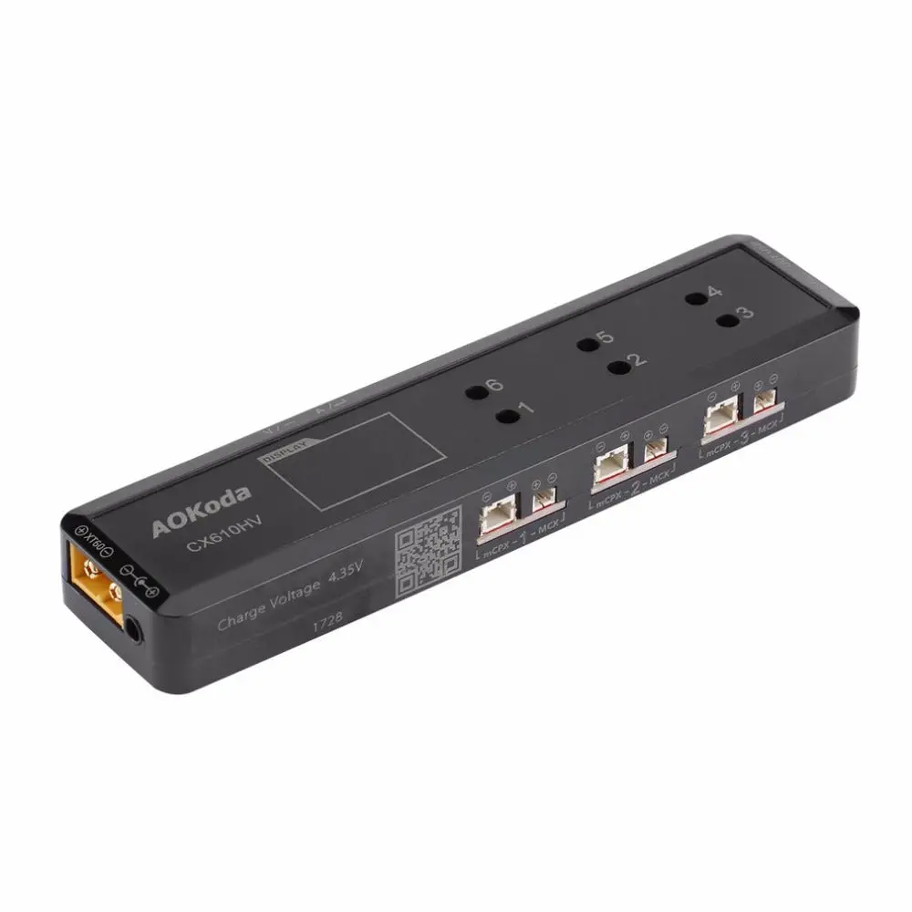 Aokoda Cx610hv 1S 0.1-1A Lipo Battery Charger Xt60 Plug 1