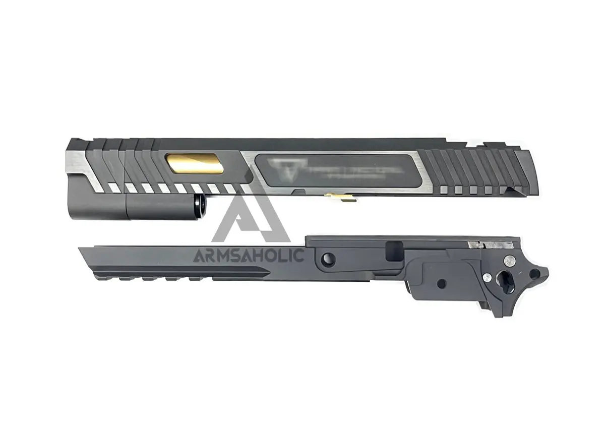 Nova Cnc Aluminum T-Style Jw3 Combat Master Sight Block Barrel Set ( 5.4 Version ) For Marui Hi-Capa Gbb Series 1
