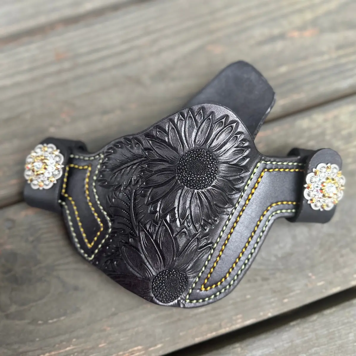 Floral Outside-The-Waistband Leather Holster 1