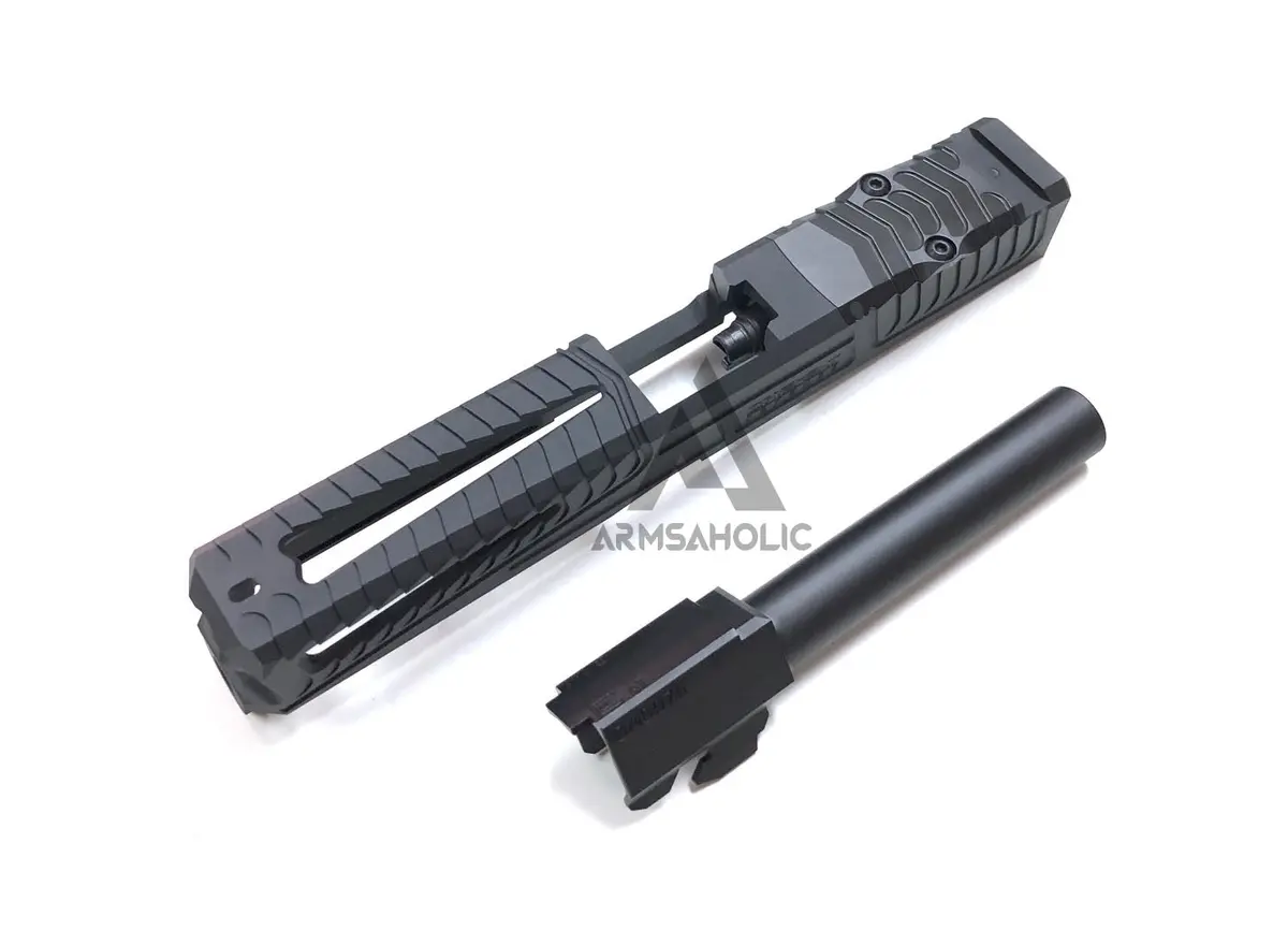 Nova Sd-Style ( Window Version ) Cnc Aluminum Slide Set For Marui G17/22 Gbb Series - Black 1