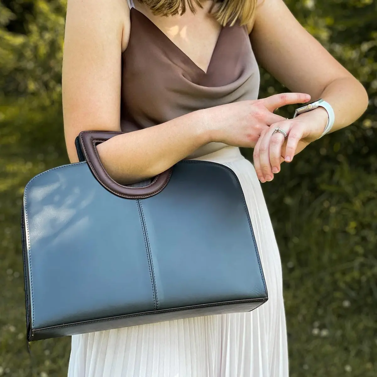 Clarice Structured Concealed-Carry Tote 1