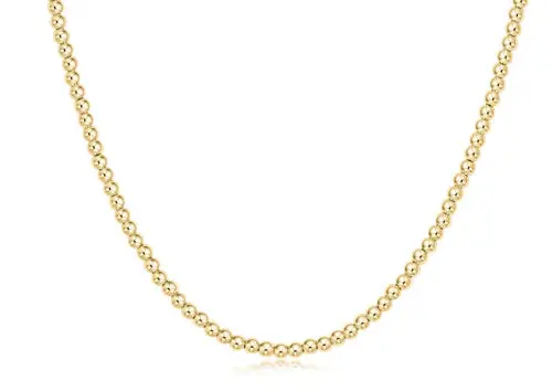 17" Choker Beaded - Classic Gold 3Mm 1