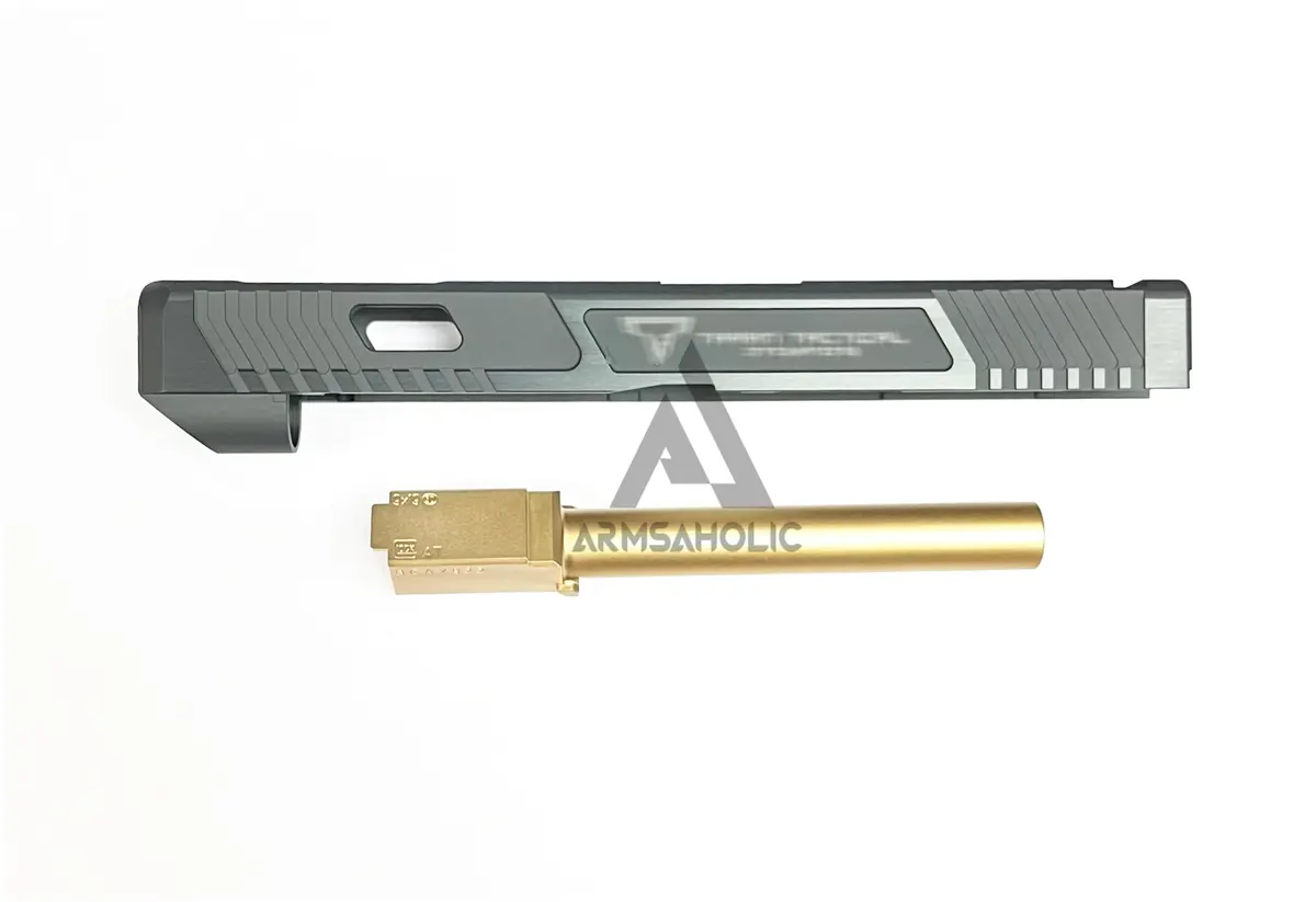 Nova T-Style Jw Cnc Aluminum Slide For Tokyo Marui G34 Gen 4 - Shiny Black 1