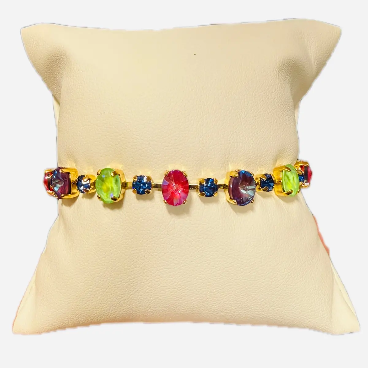 Mariana B-4508/1 Mariana Oval And Round Crystal Bracelet, 8 1