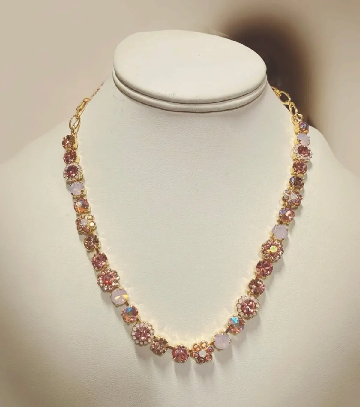Mariana Bracelet B-4173/4 High Society Penelope's Blush Necklace (Yellow Gold) 1