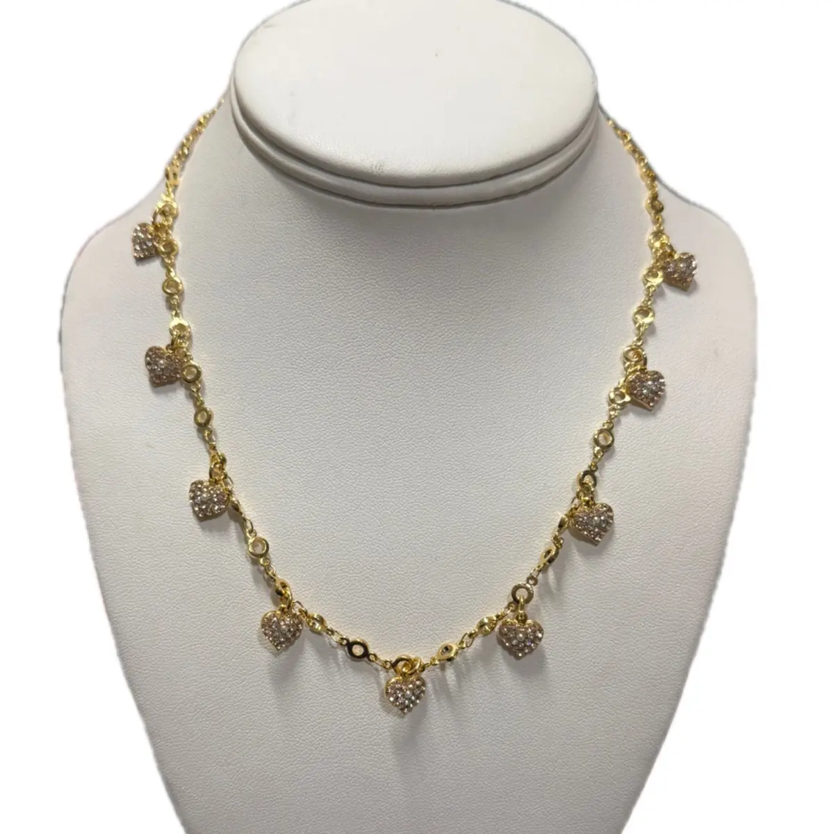 Marianna N-5322/50 Full Of Heart Necklace (Yellow Gold) 1