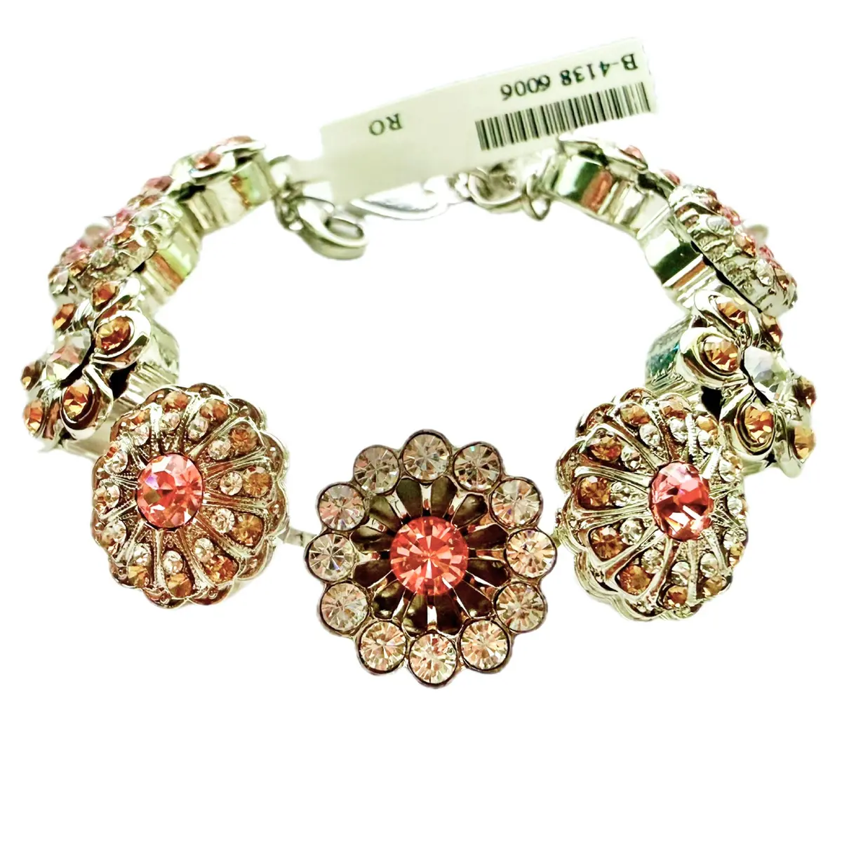 Mariana B-4138-6006-Ro - Extra Luxurious Rosette "Flowers In Bloom" Bracelet 1