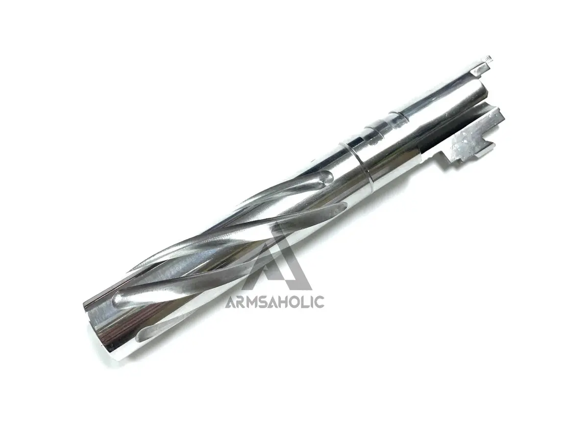 5Ku Tornado 5 Inch Stainless Outer Barrel 11Mm Cw Threads For Hi-Capa 5.1- Silver 1