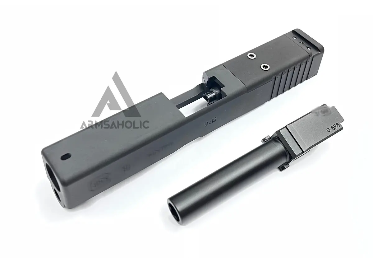 Nova Cnc Aluminum G19 Mos Slide Kit For Tokyo Marui G19 Gbb Series - Black 1