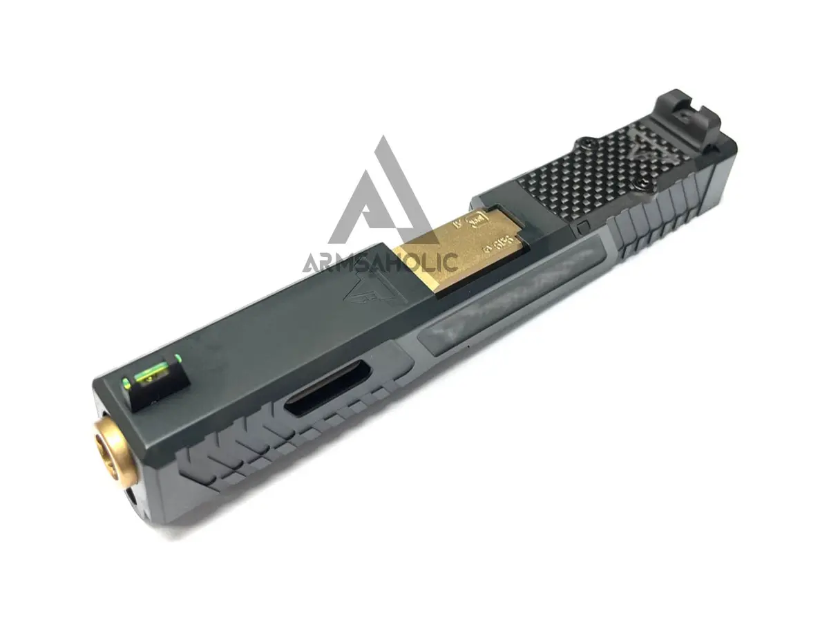 Nova T-Style Jw G19 Rmr Aluminum Slide For Tokyo Marui Airsoft G19 Gbb Series - Shiny Black 1