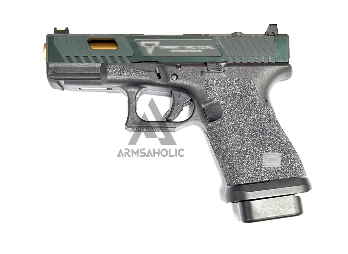 Armsaholic Custom - T-Style 19 Rmr Gbb With Silicon Carbide Grip Airsoft Black 1