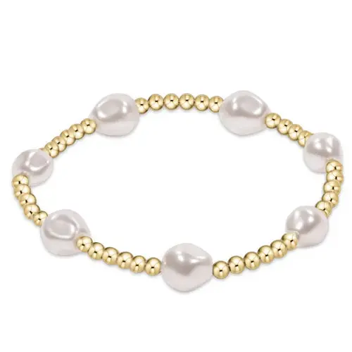 Extends Admire Pearl 3Mm Gold Bracelet 1