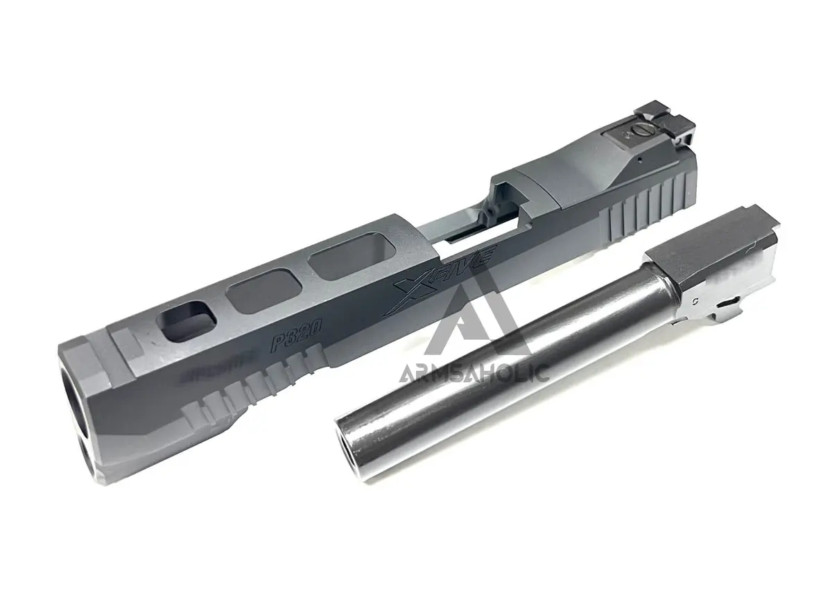 Nova P320 Xfive Aluminum Slide Set For Sig Air M17 Gbb Series - Black 1