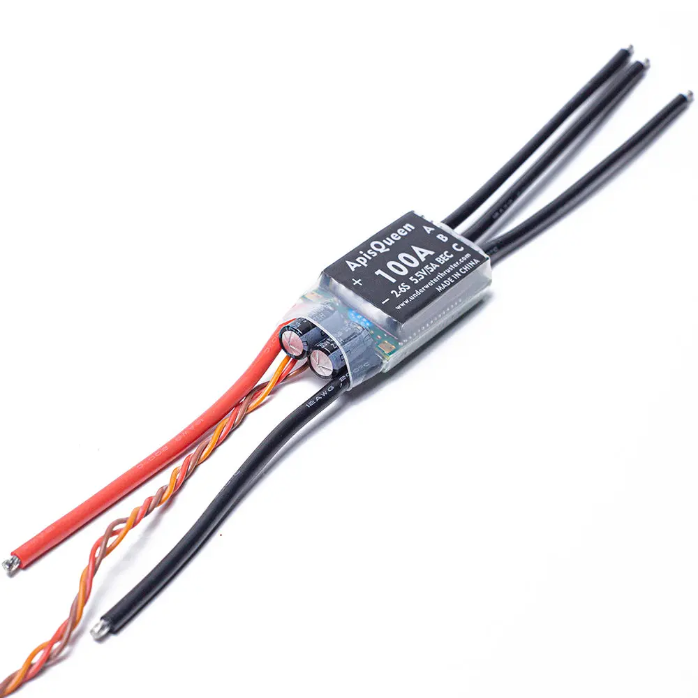 Apisqueen 2-6S 100A Feather Esc With 5.5V 3A Bec For Underwater Thruster And Motor 2