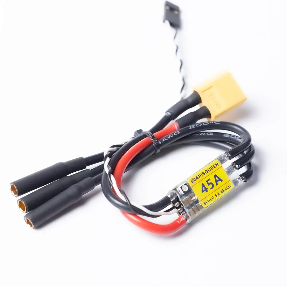 Apisqueen 12-24V (3-6S Lipo) 45A Bi-Directional Esc To Control Brushless Motors/Propellers In Forward Or Reverse Rotation 1