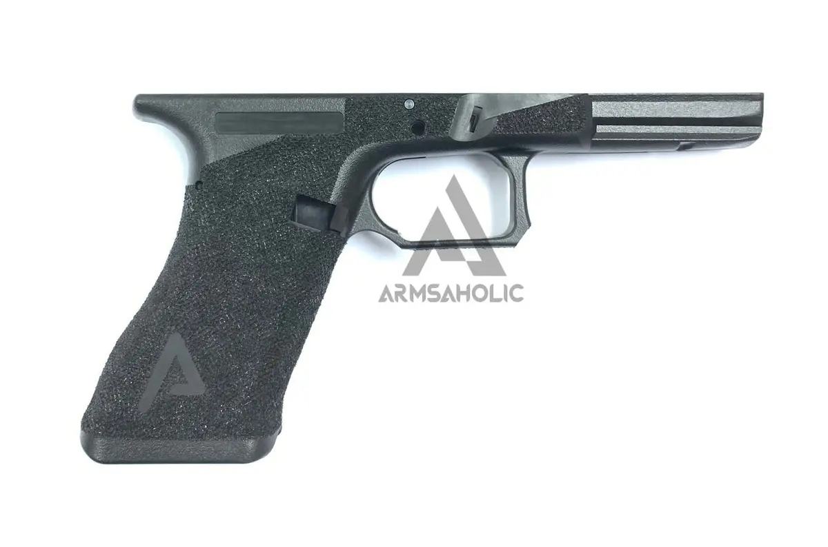 Armsaholic Custom Aga-Style Lower Frame For Marui 17 / 18C Airsoft Gbb - Logo Version 1
