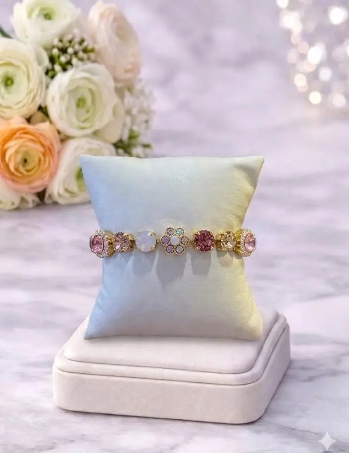 Mariana Bracelet B-4173/3 High Society Penelope's Blush (Yellow Gold) 1
