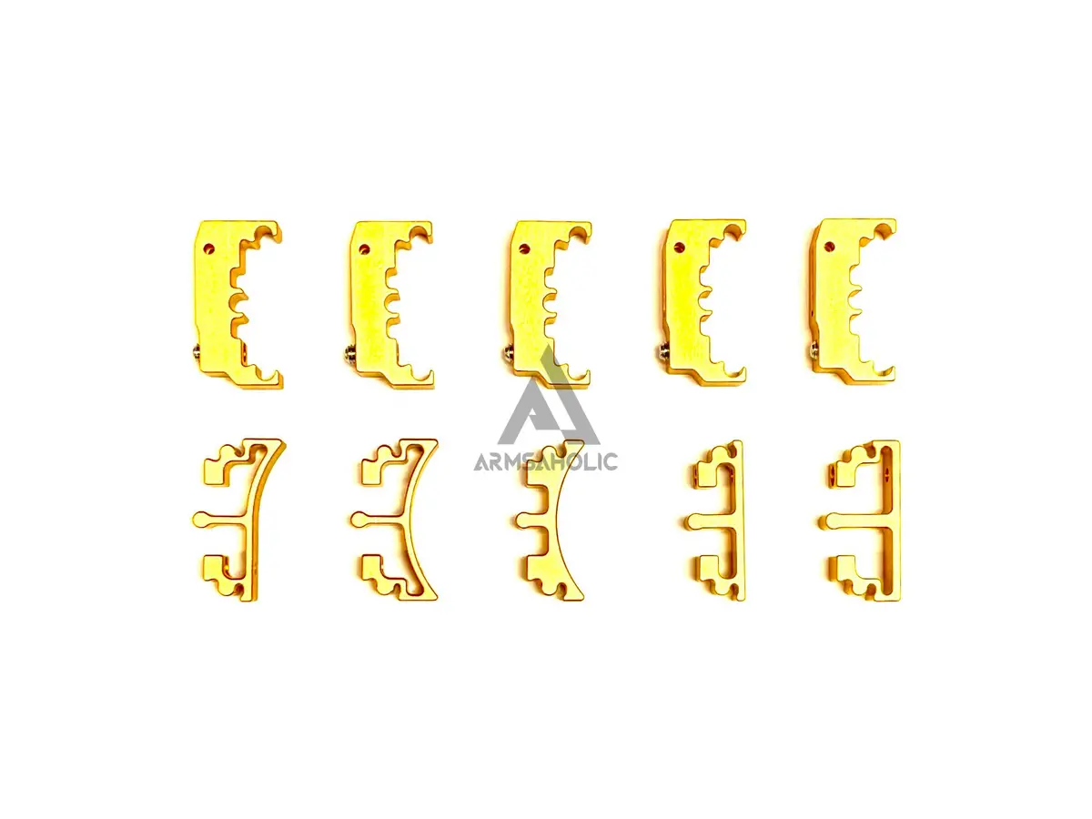 Nova Cnc Aluminum Puzzle Trigger Set For Tokyo Marui Hi-Capa Gbb Series - Gold 1
