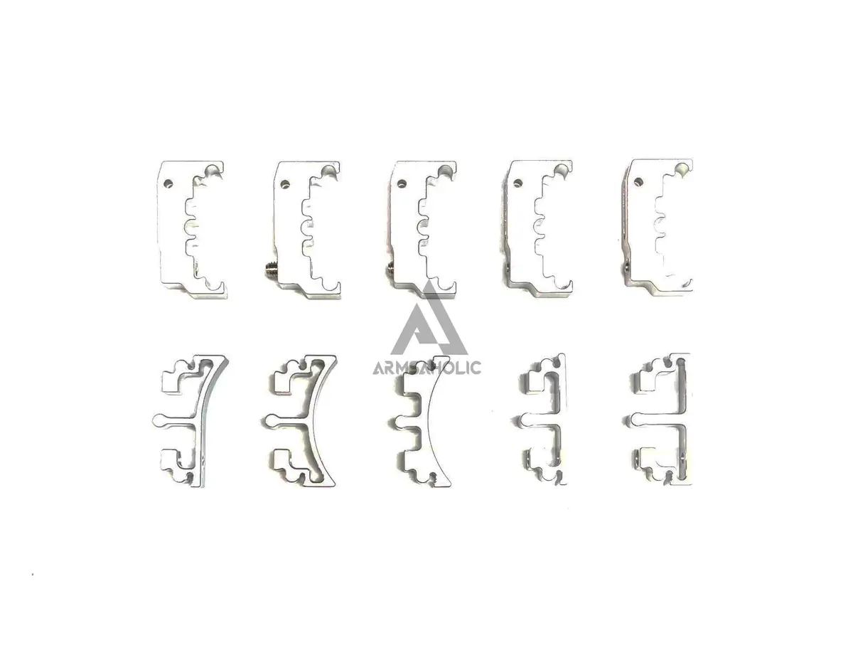Nova Cnc Aluminum Puzzle Trigger Set For Tokyo Marui Hi-Capa Gbb Series - Silver 1