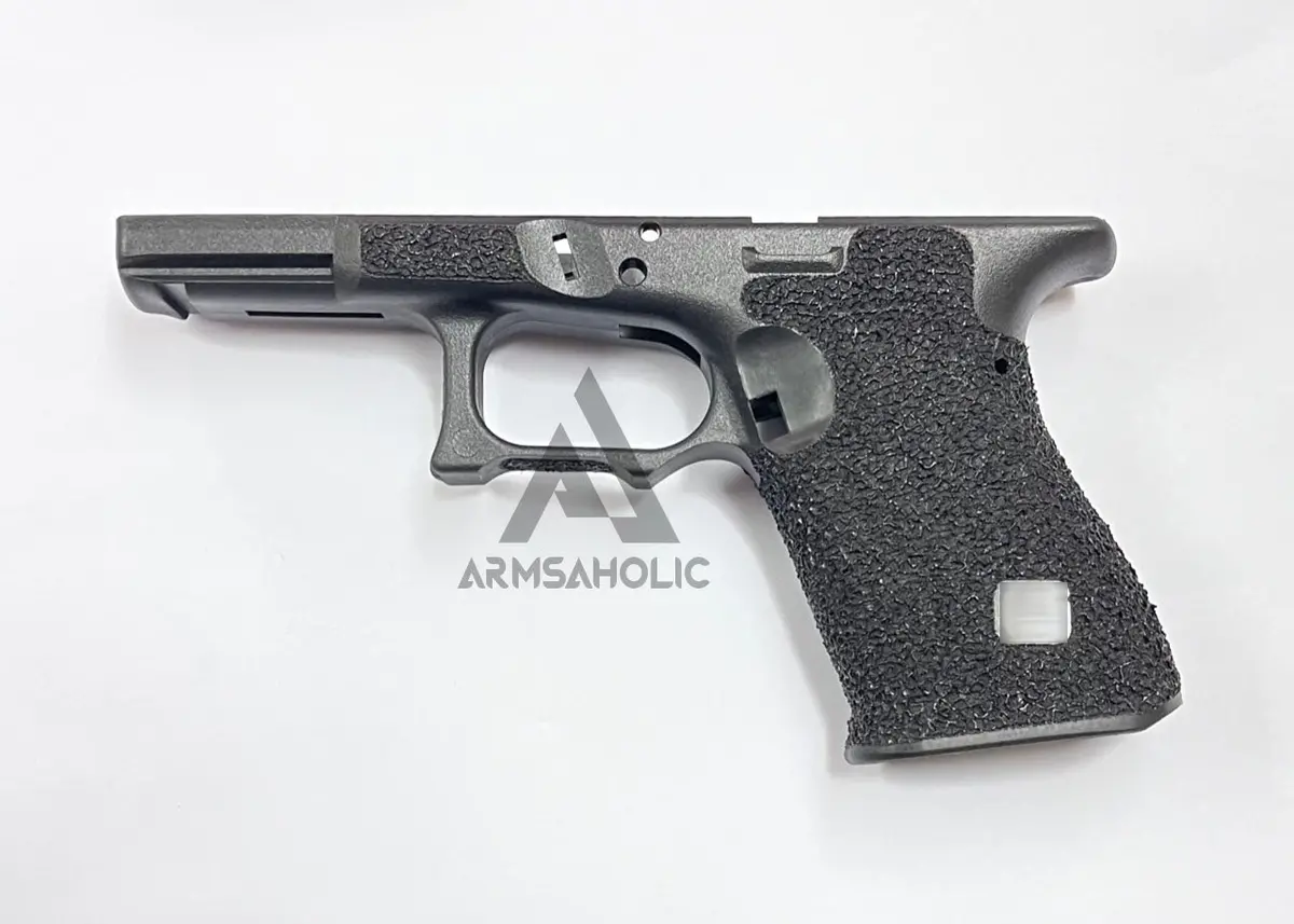 Armsaholic Custom Stippling Fi-Style Lower Frame For Marui G19 Airsoft Gbb - Black 1