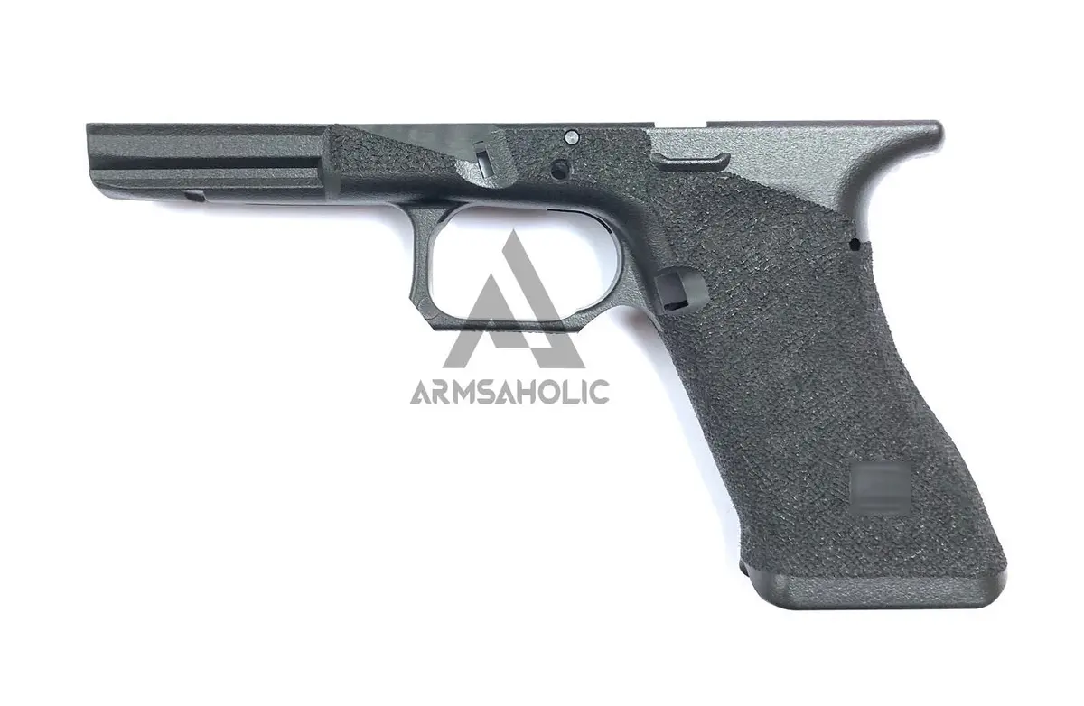 Armsaholic Custom Aga-Style Lower Frame For Marui 17 / 18C Airsoft Gbb - Black New Version 1