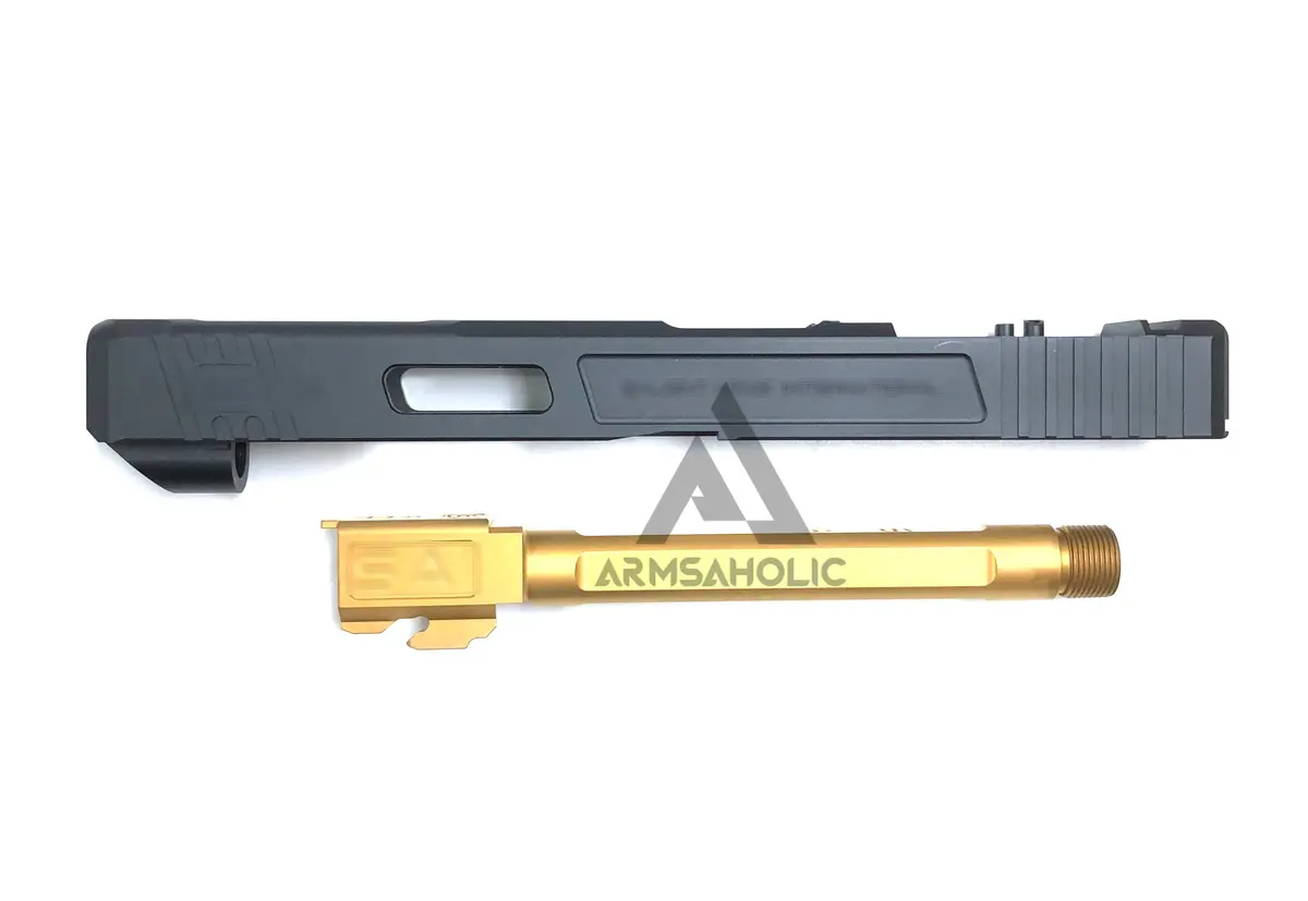 Guns Modify Sa G34+Rmr Slide Stainless Steel Gd Threaded Barrel Set For Tmg17/18C Ver2 1
