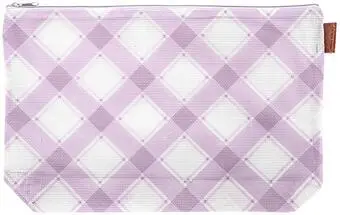 Lilac Plaid Large Project Bag 1