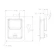 L3980 - Rust Resistant Steel Single Point Locking Paddle Latch - Weld-On 1